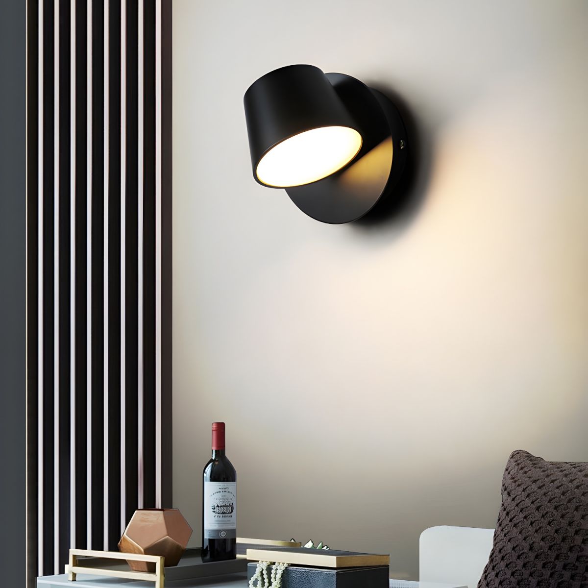 Lampada da Parete Plug-in con Testa Regolabile