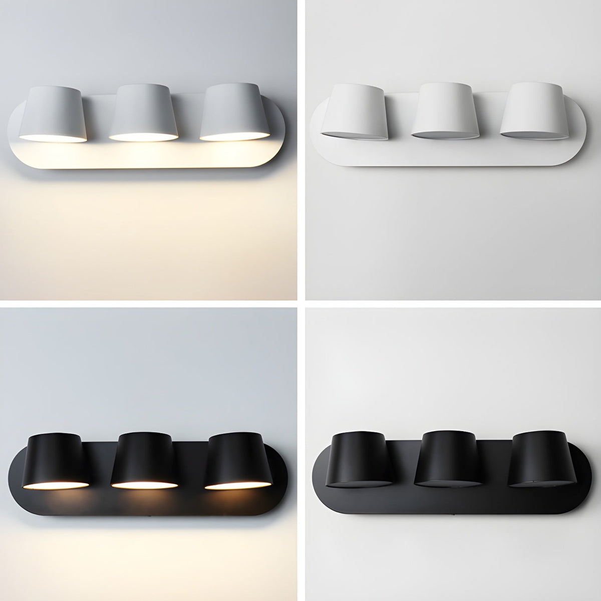 Lampada da Parete Plug-in con Testa Regolabile