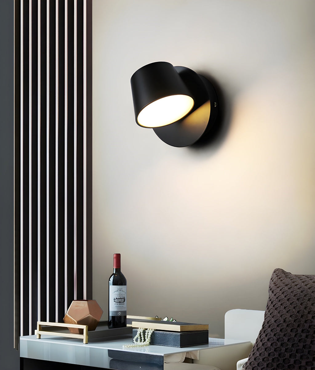 Lampada da Parete Plug-in con Testa Regolabile