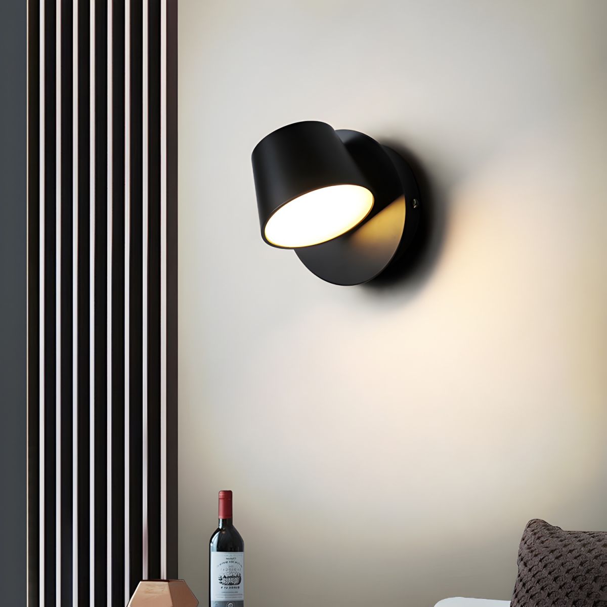 Lampada da Parete Plug-in con Testa Regolabile