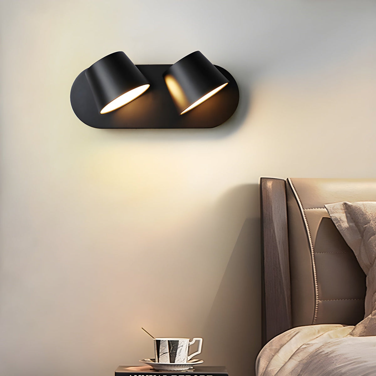 Lampada da Parete Plug-in con Testa Regolabile