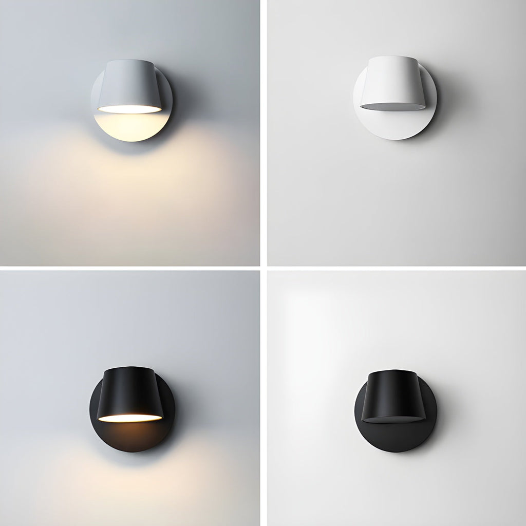 Lampada da Parete Plug-in con Testa Regolabile
