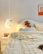 Lustra Lampada a Sospensione Orso Luna Bambini Stanza