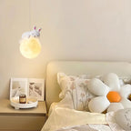 Lustra Lampada a Sospensione Orso Luna Bambini Stanza