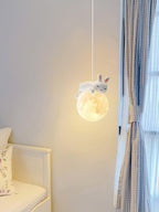 Lustra Lampada a Sospensione Orso Luna Bambini Stanza