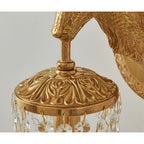 Applique da Parete in Cristallo con Corna