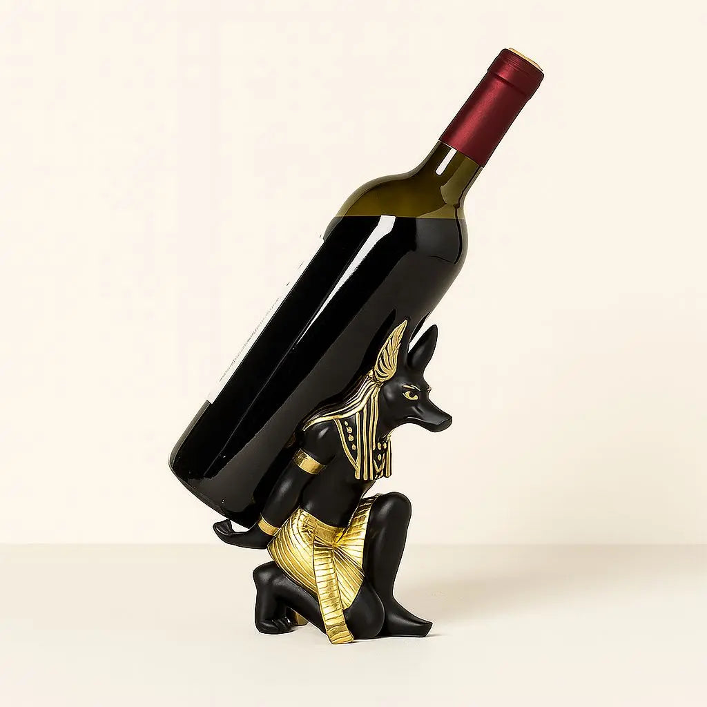 Portabottiglie da Vino Egiziano Anubis