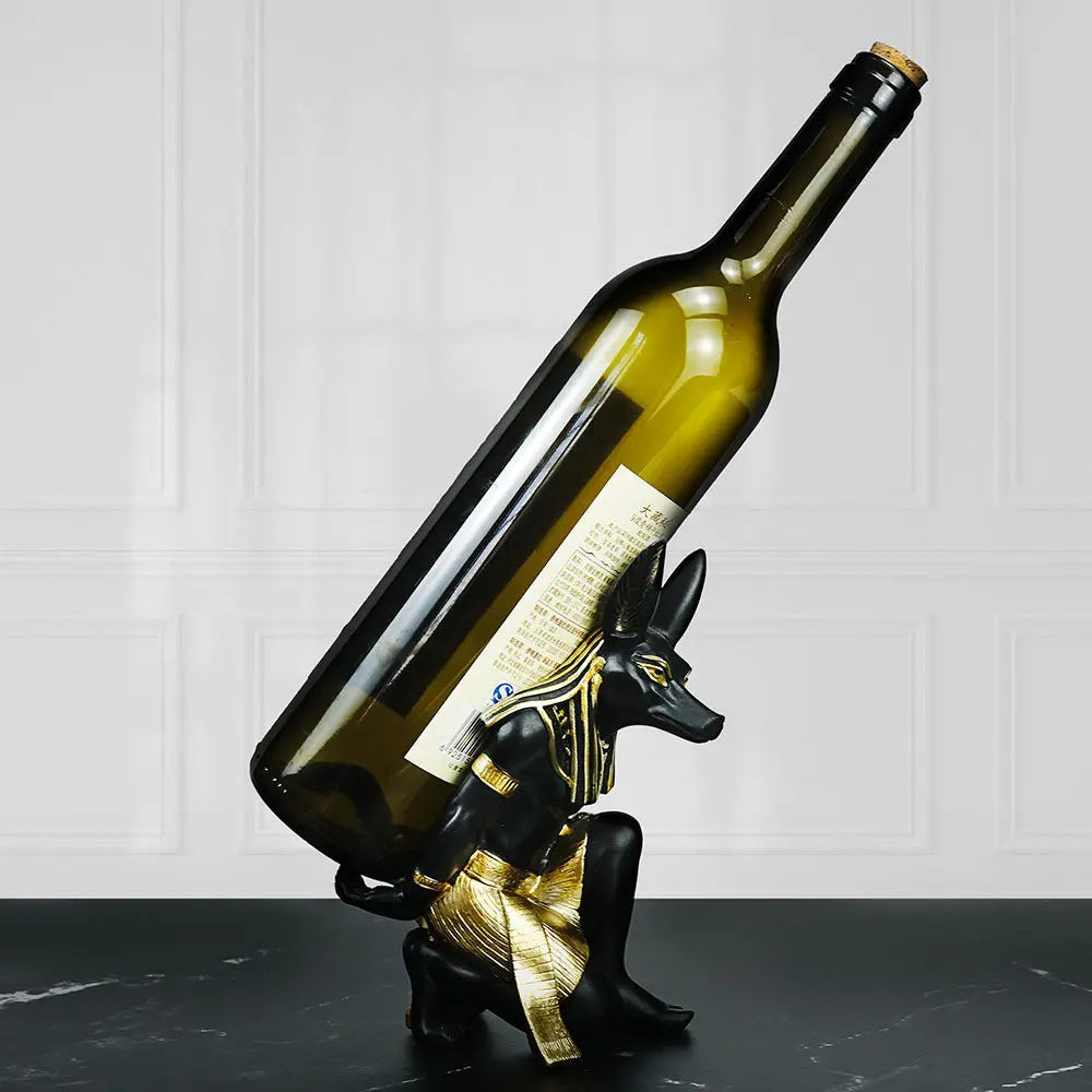 Portabottiglie da Vino Egiziano Anubis