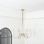 Lampadario in legno tradizionale Ljomuvyi