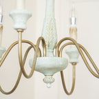 Lampadario in legno tradizionale Ljomuvyi