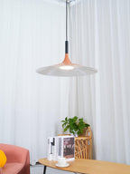 Larkin White Saucer Pendant Light