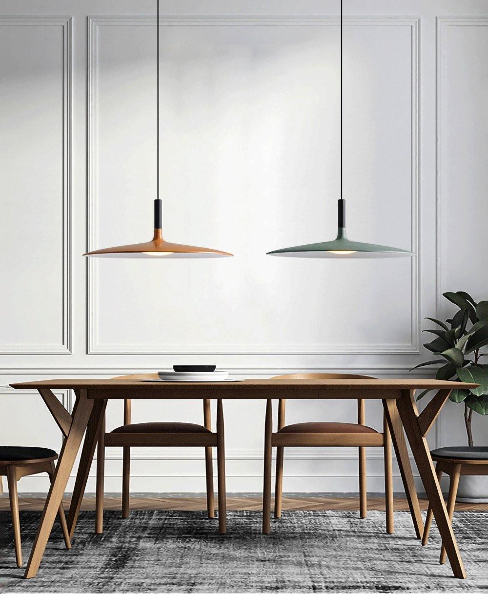 Larkin White Saucer Pendant Light