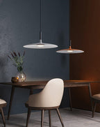 Larkin White Saucer Pendant Light