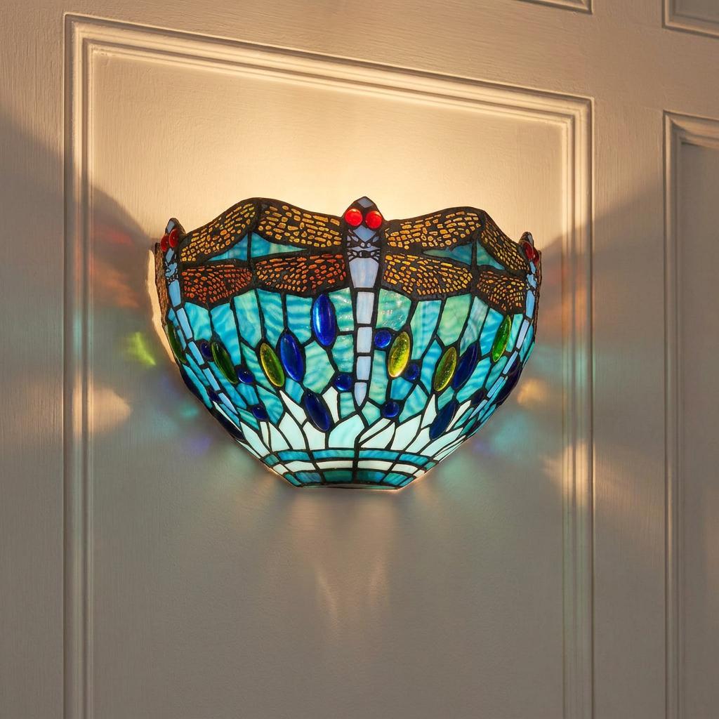 Aqua Libellula Tiffany Applique