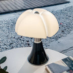 Lampada da tavolo Arelle – Alluminio – Nero/Bianco – Ø 28 cm – Design moderno, lampada da tavolo LED
