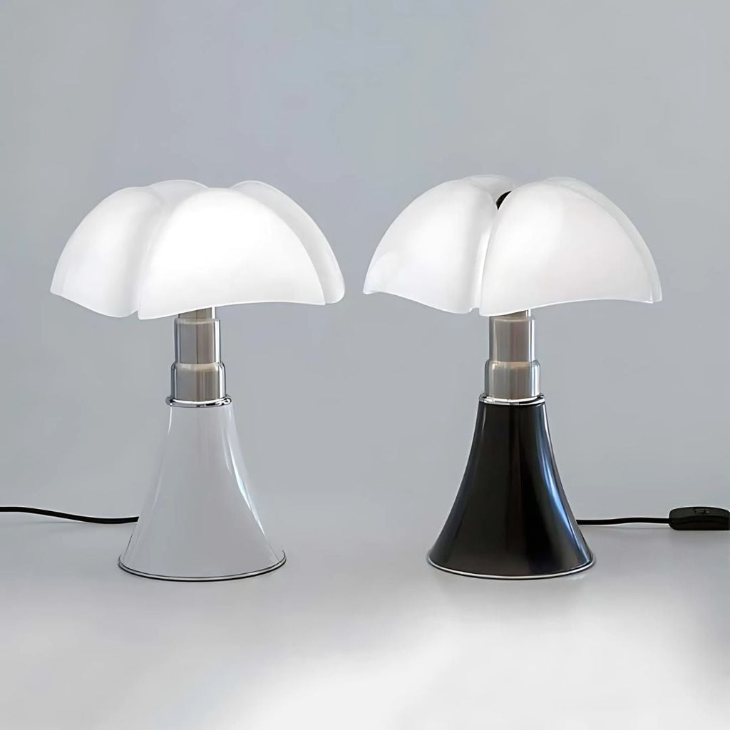 Lampada da tavolo Arelle – Alluminio – Nero/Bianco – Ø 28 cm – Design moderno, lampada da tavolo LED