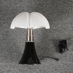 Lampada da tavolo Arelle – Alluminio – Nero/Bianco – Ø 28 cm – Design moderno, lampada da tavolo LED