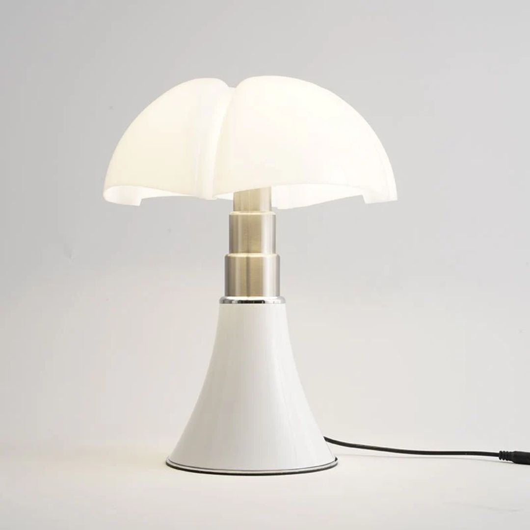 Lampada da tavolo Arelle – Alluminio – Nero/Bianco – Ø 28 cm – Design moderno, lampada da tavolo LED