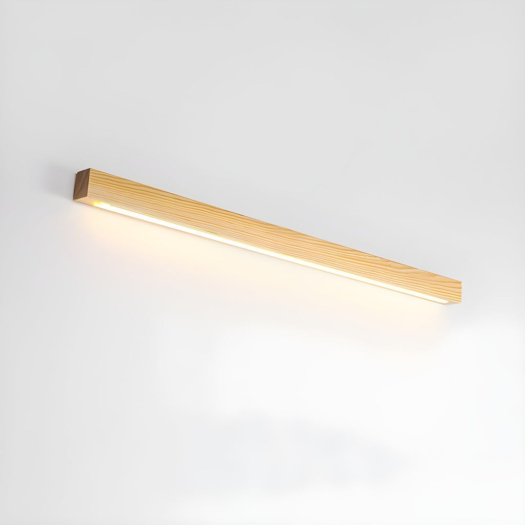 Lustra Applique Lineare in Legno Minimalista LED