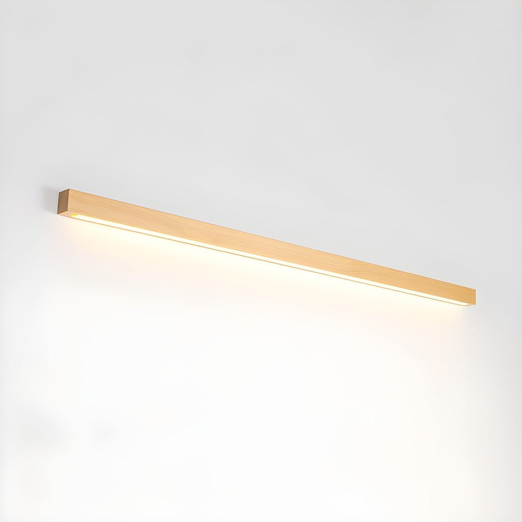 Lustra Applique Lineare in Legno Minimalista LED