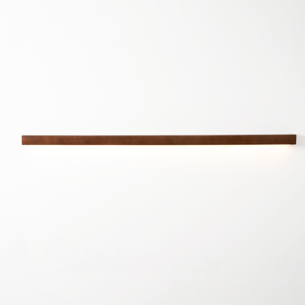 Lustra Applique Lineare in Legno Minimalista LED
