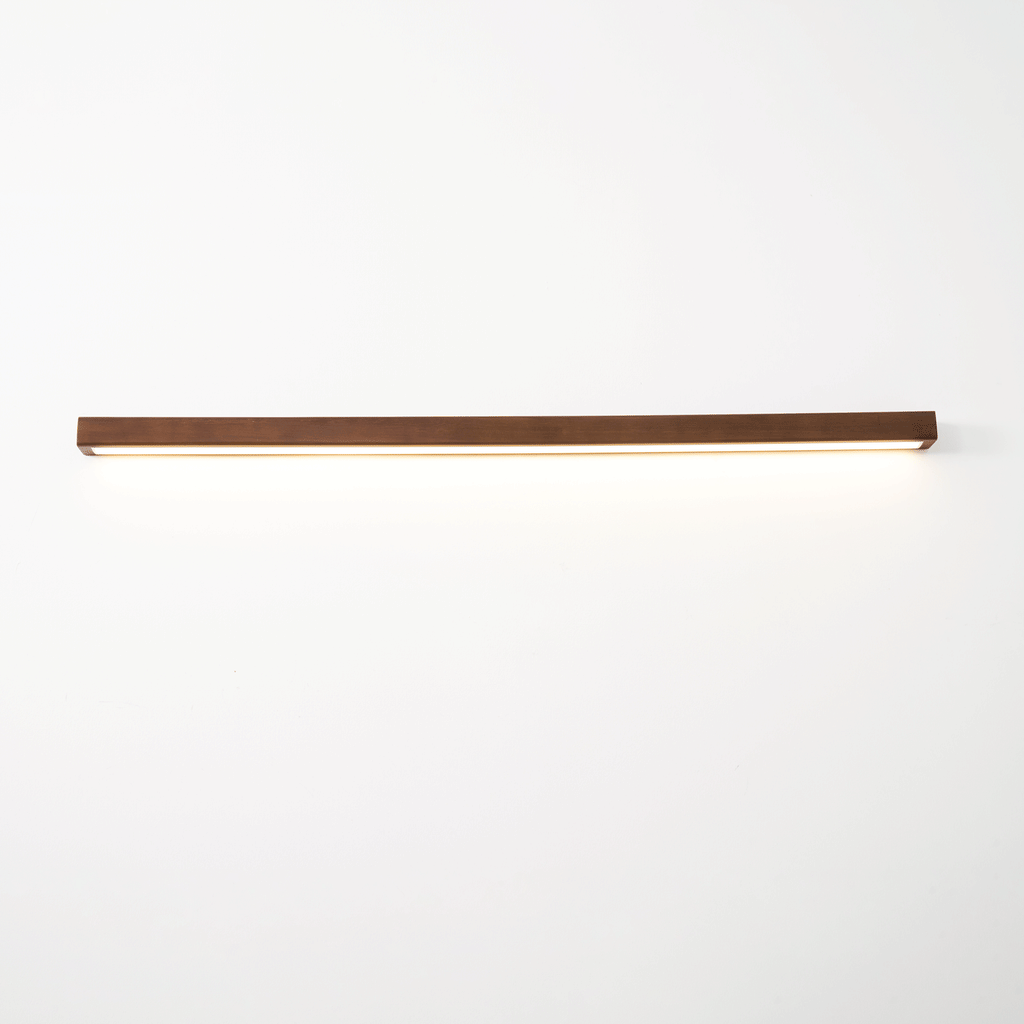Lustra Applique Lineare in Legno Minimalista LED