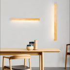 Lustra Applique Lineare in Legno Minimalista LED