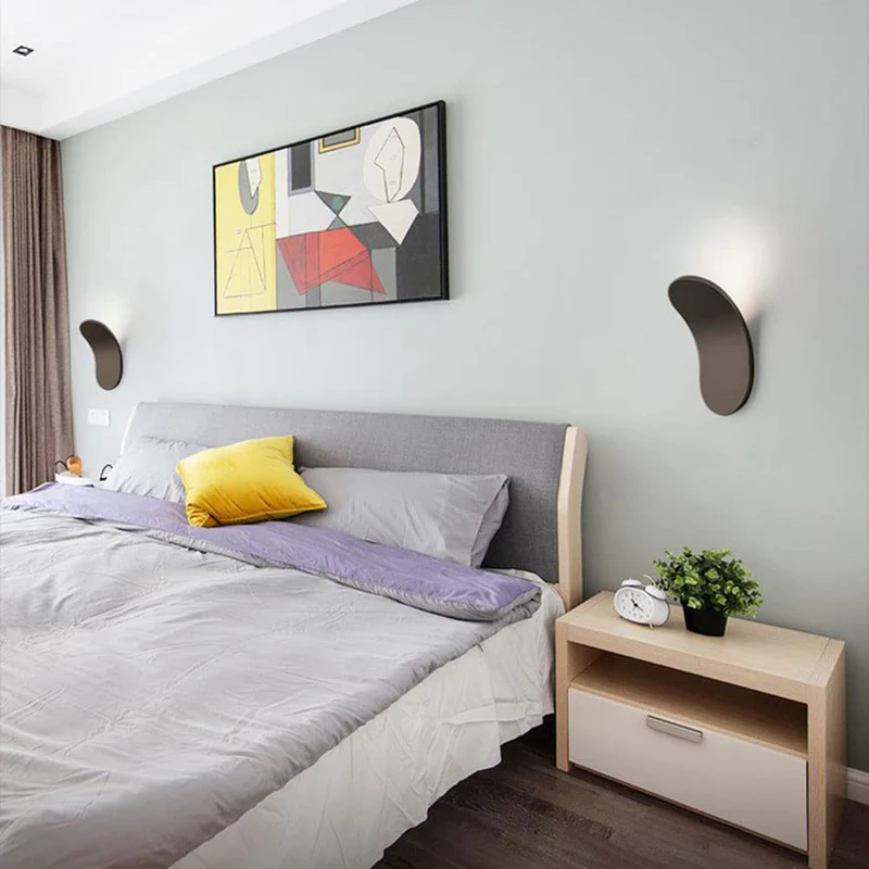 Lampada da parete Aron – Design organico – Bianco – Moderno