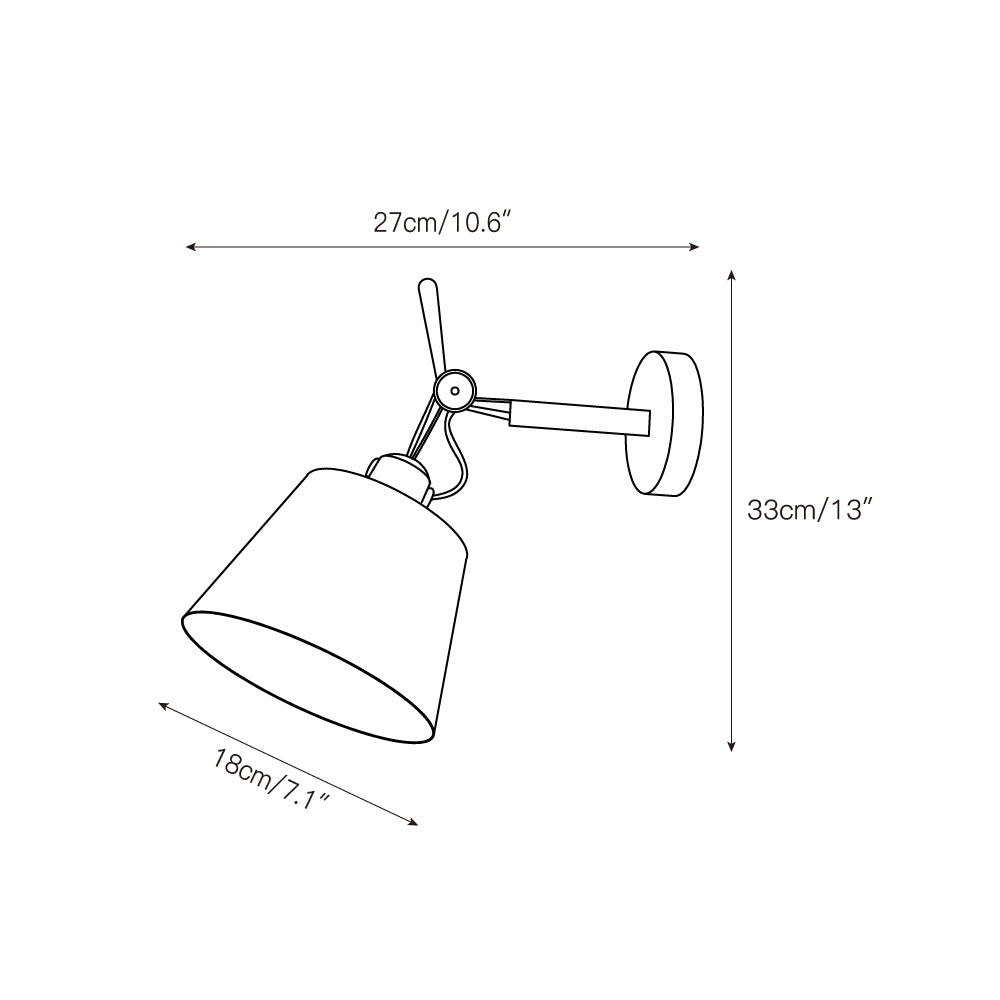 Lampada da Parete con Braccio Articolato Costanza