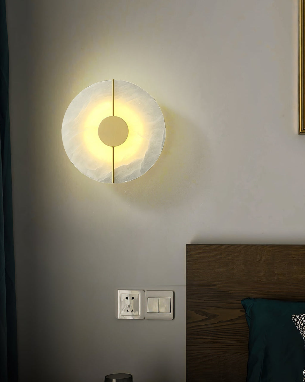 Lampada da Parete in Alabastro Artistico