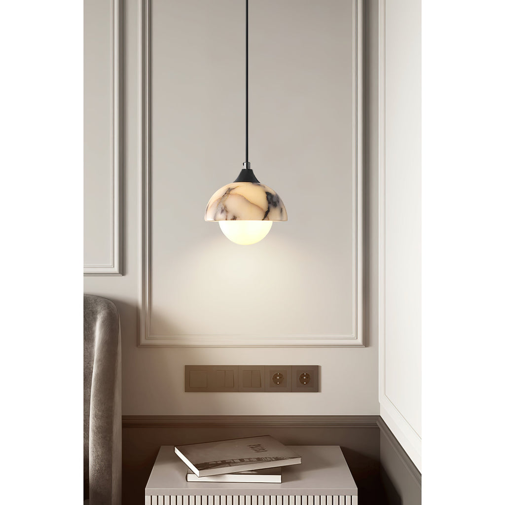 Lampada a sospensione in marmo Artome