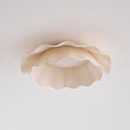 Lampada da Soffitto a Onde in Tessuto Tirah Ottone