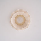Lampada da Soffitto a Onde in Tessuto Tirah Ottone