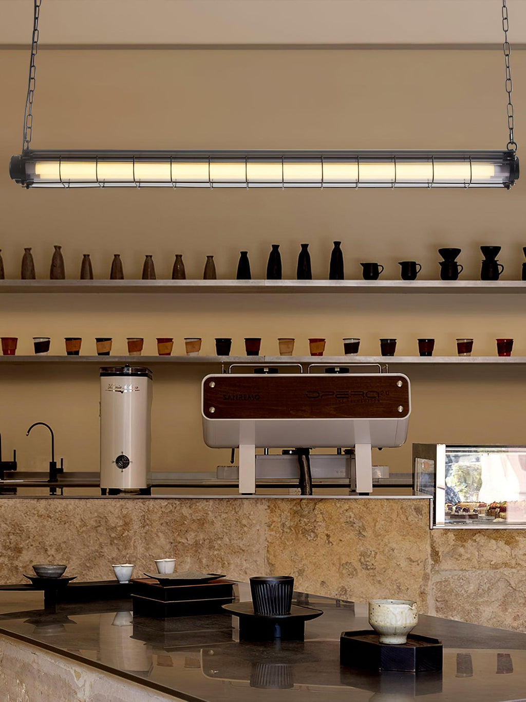 Lampada a Sospensione Lineare Industriale Arsorisra