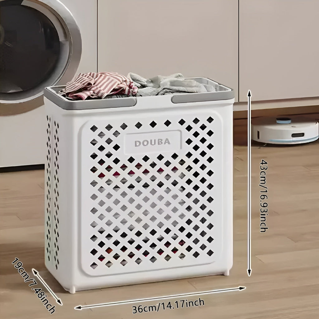 Cesto per la biancheria pieghevole con ruote – Salvaspazio & Pratico | Perfetto per Bagno & Camera da Letto