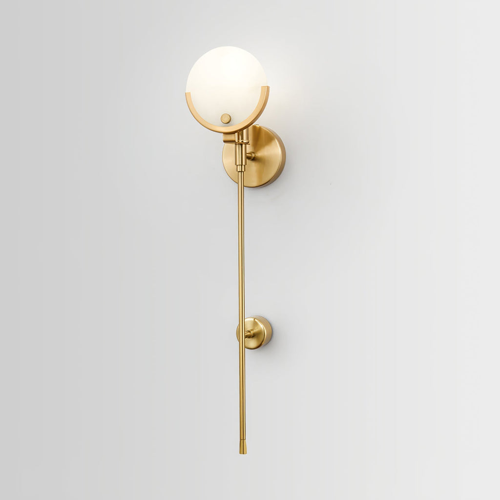 Applique a Muro Globo in Alabastro Crescent-Cradle