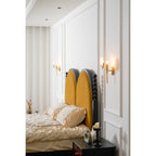 Applique a Muro Globo in Alabastro Crescent-Cradle