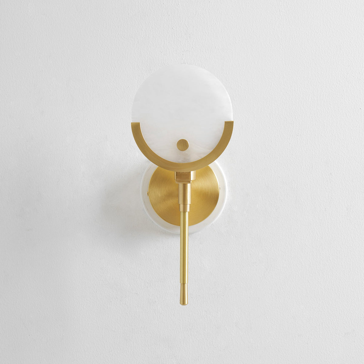 Applique a Muro Globo in Alabastro Crescent-Cradle