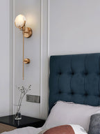 Applique a Muro Globo in Alabastro Crescent-Cradle