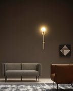 Applique a Muro Globo in Alabastro Crescent-Cradle