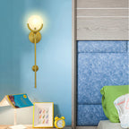 Applique a Muro Globo in Alabastro Crescent-Cradle