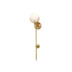 Applique a Muro Globo in Alabastro Crescent-Cradle