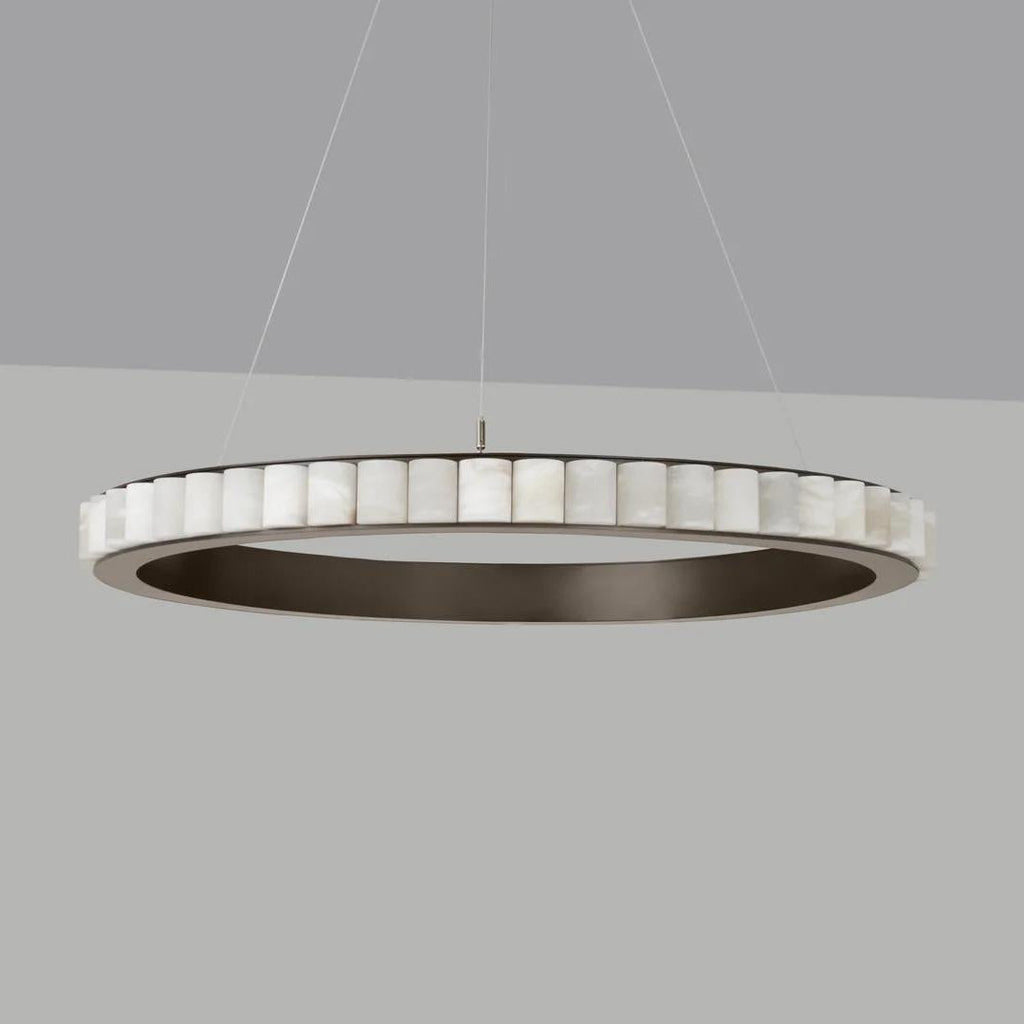 Sifuvyh Lampadario Postmoderno di Lusso in Alabastro Inossidabile