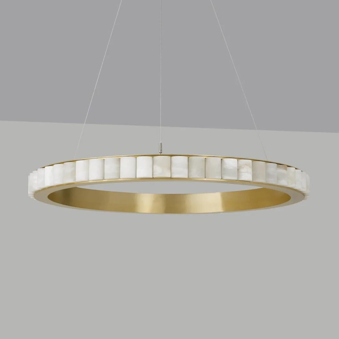 Sifuvyh Lampadario Postmoderno di Lusso in Alabastro Inossidabile