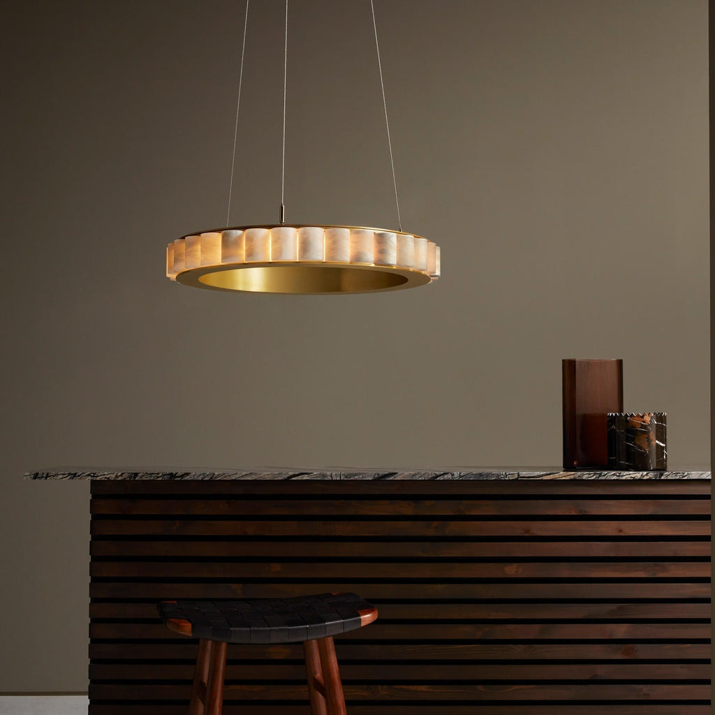 Sifuvyh Lampadario Postmoderno di Lusso in Alabastro Inossidabile