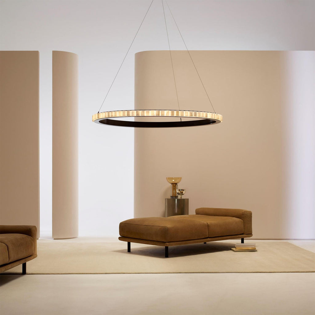 Sifuvyh Lampadario Postmoderno di Lusso in Alabastro Inossidabile