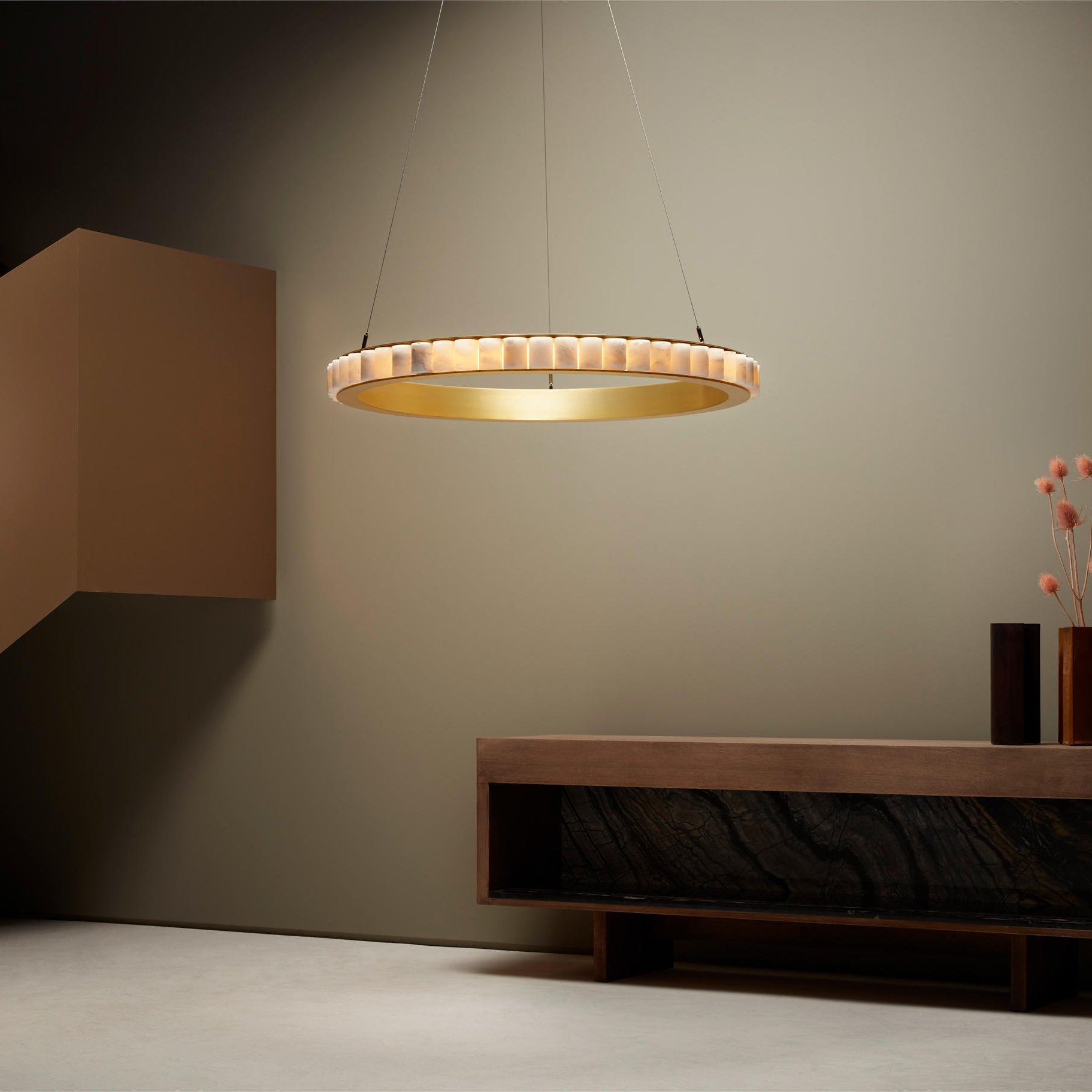 Sifuvyh Lampadario Postmoderno di Lusso in Alabastro Inossidabile