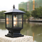 Lanterna LED in Vetro e Metallo Etilo per Esterni