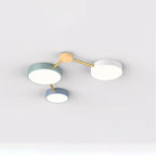 Arisha Moderno Acrilico/Legno Plafoniera Bianco/Grigio/Verde Soggiorno