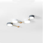 Arisha Moderno Acrilico/Legno Plafoniera Bianco/Grigio/Verde Soggiorno